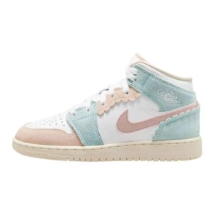 Air Jordan 1 Mid 'Pink Pastel Oxford'