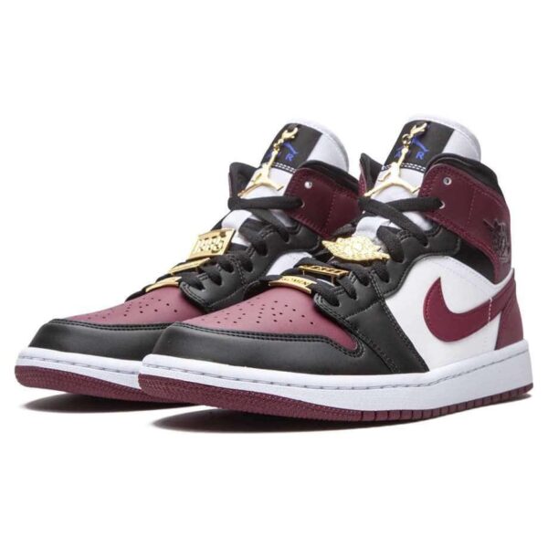 Air Jordan 1 Mid 'Dark Beetroot Gold Pendants'