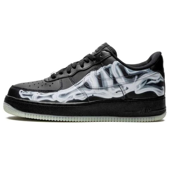 Nike Air Force 1 Low 'Black Skeleton Halloween'