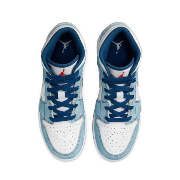 Air Jordan 1 Mid 'French Blue Fire Red'