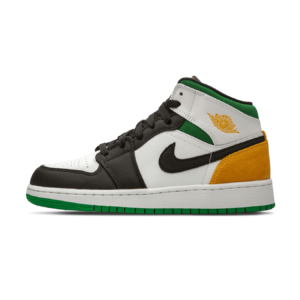 Air Jordan 1 Mid 'Laser Orange Lucky Green'