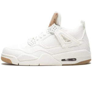 Air Jordan 4 x Levi's 'White' (Levi's Tag)