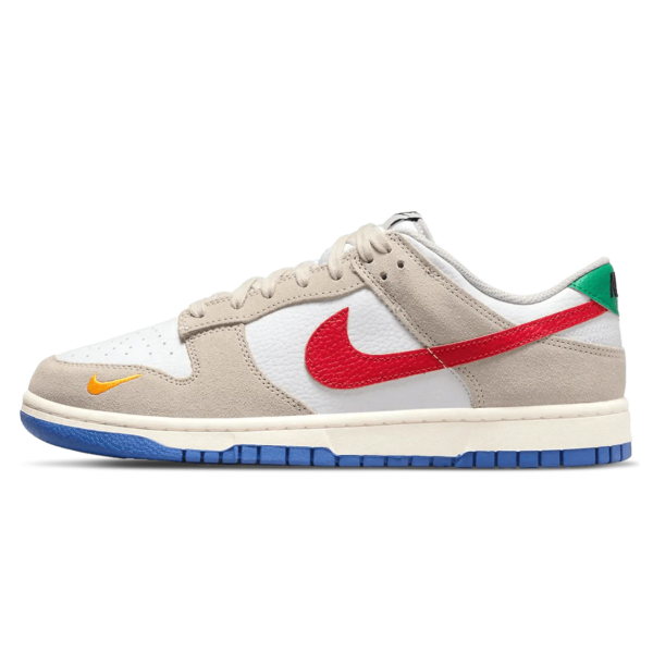 Nike Dunk Low 'Light Iron Ore Red Blue'