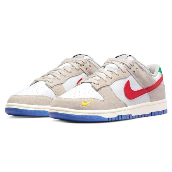 Nike Dunk Low 'Light Iron Ore Red Blue'