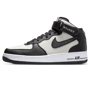 Nike x Stussy Air Force 1 Mid 'Light Bone Grey Black'