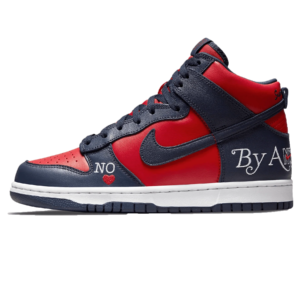 Nike SB x Supreme Dunk High 'By Any Means Navy Red'