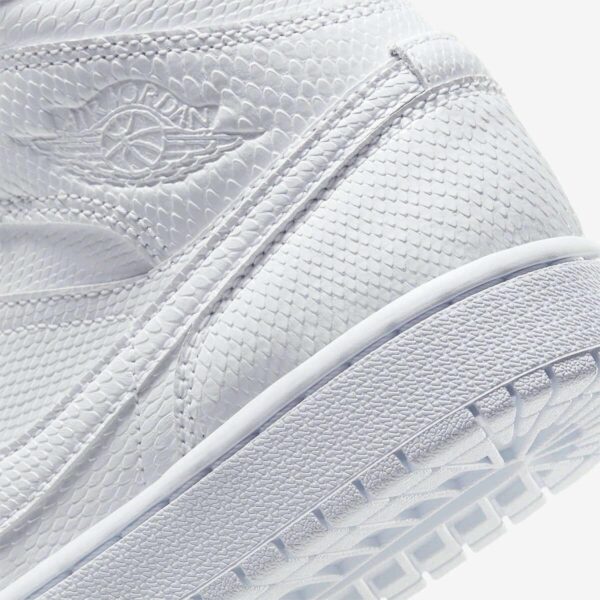 Air Jordan 1 Mid 'White Snakeskin'